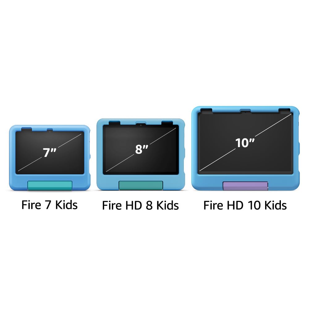 Amazon Fire HD 10 Kids tablet ages 3-7 | Bright 10.1" HD screen with included ad-free and exclusive content