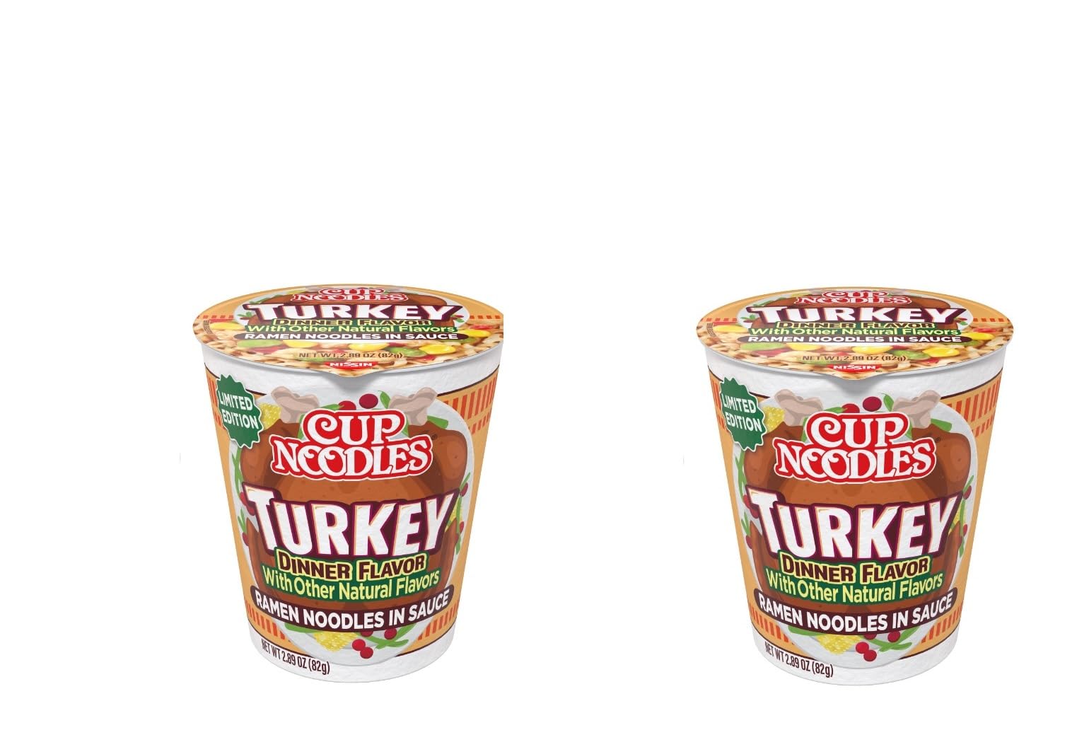Limited Edition 2pk Turkey Ramen Cup Noodles
