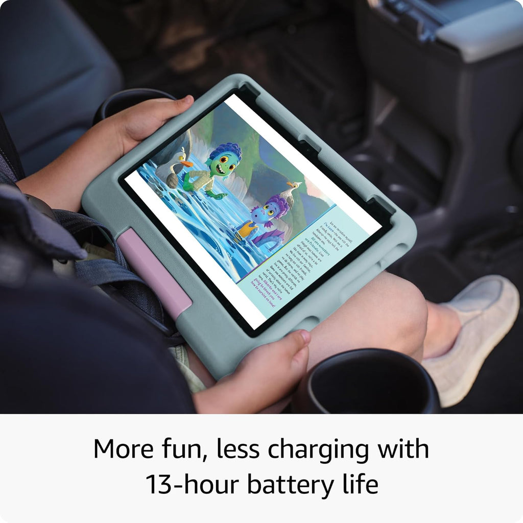 Amazon Fire HD 10 Kids tablet ages 3-7 | Bright 10.1" HD screen with included ad-free and exclusive content